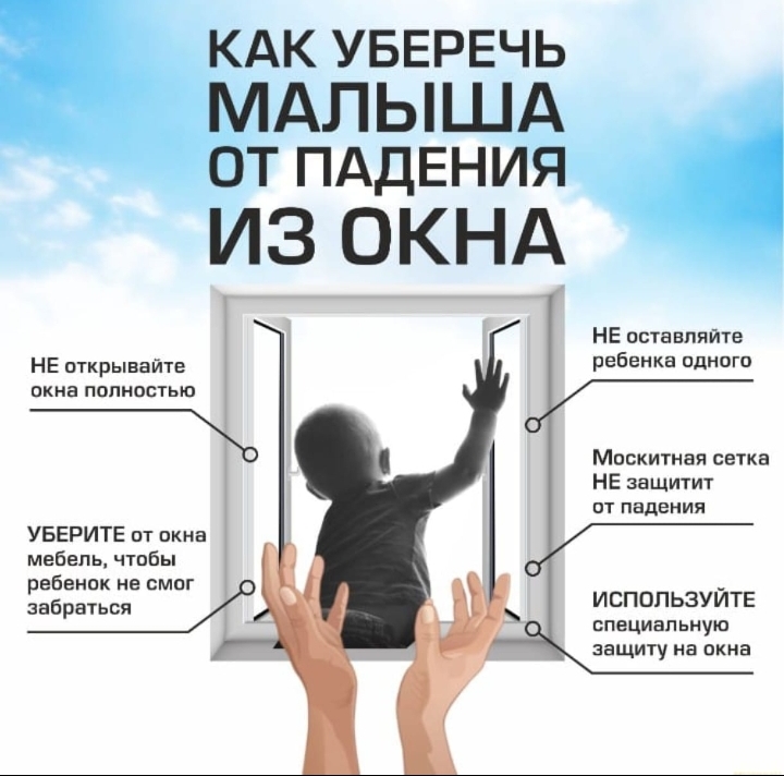 Осторожно окно. Открытое окно - опасность для ребенка